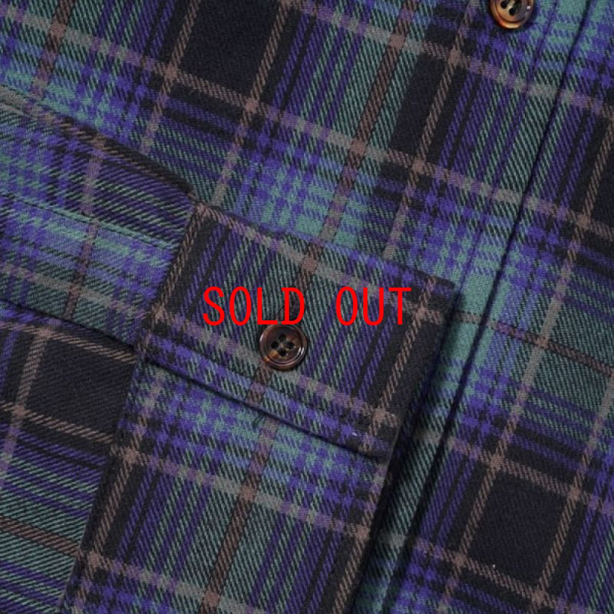 画像3: Campbell Check shirt Morgan Campbel プレイド チェック シャツ コットンネル Navy  (3)