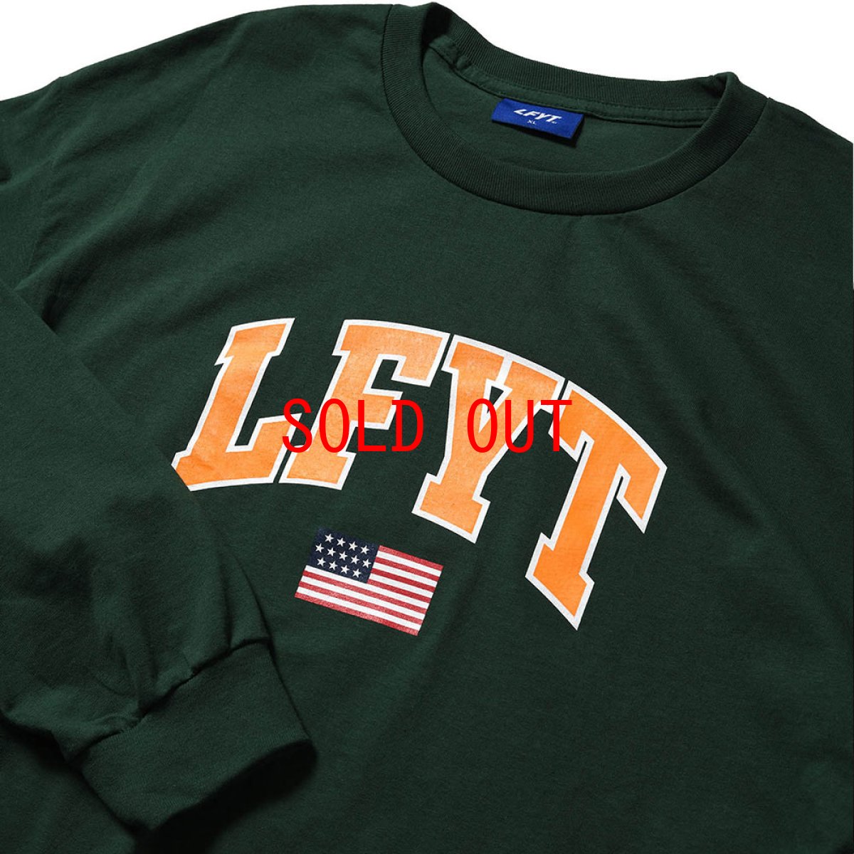 画像4: Old Glory Arch Logo L/S Tee 長袖 Tシャツ Dark Green (4)