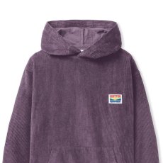 画像2: High Wale Cord Pullover Hoodie ロゴ スウェット プルオーバー フーディー Muave Purple (2)