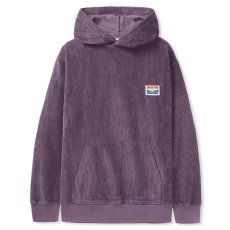 画像1: High Wale Cord Pullover Hoodie ロゴ スウェット プルオーバー フーディー Muave Purple (1)