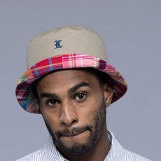 画像1: Reversible Patchwork Bucket Hat リバーシブル パッチワーク バケット ハット (1)