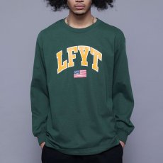 画像1: Old Glory Arch Logo L/S Tee 長袖 Tシャツ Dark Green (1)