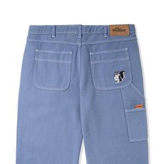 画像6: Overdye Denim Pants embroidery Pants セレクター カラー デニム 刺繍 バギー ペインター パンツ Dusk Blue (6)