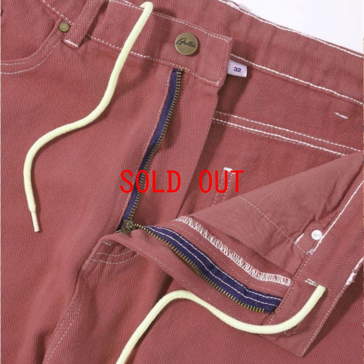 画像5: Overdye Denim Pants embroidery Pants セレクター カラー デニム 刺繍 バギー ペインター パンツ Washed Clay (5)