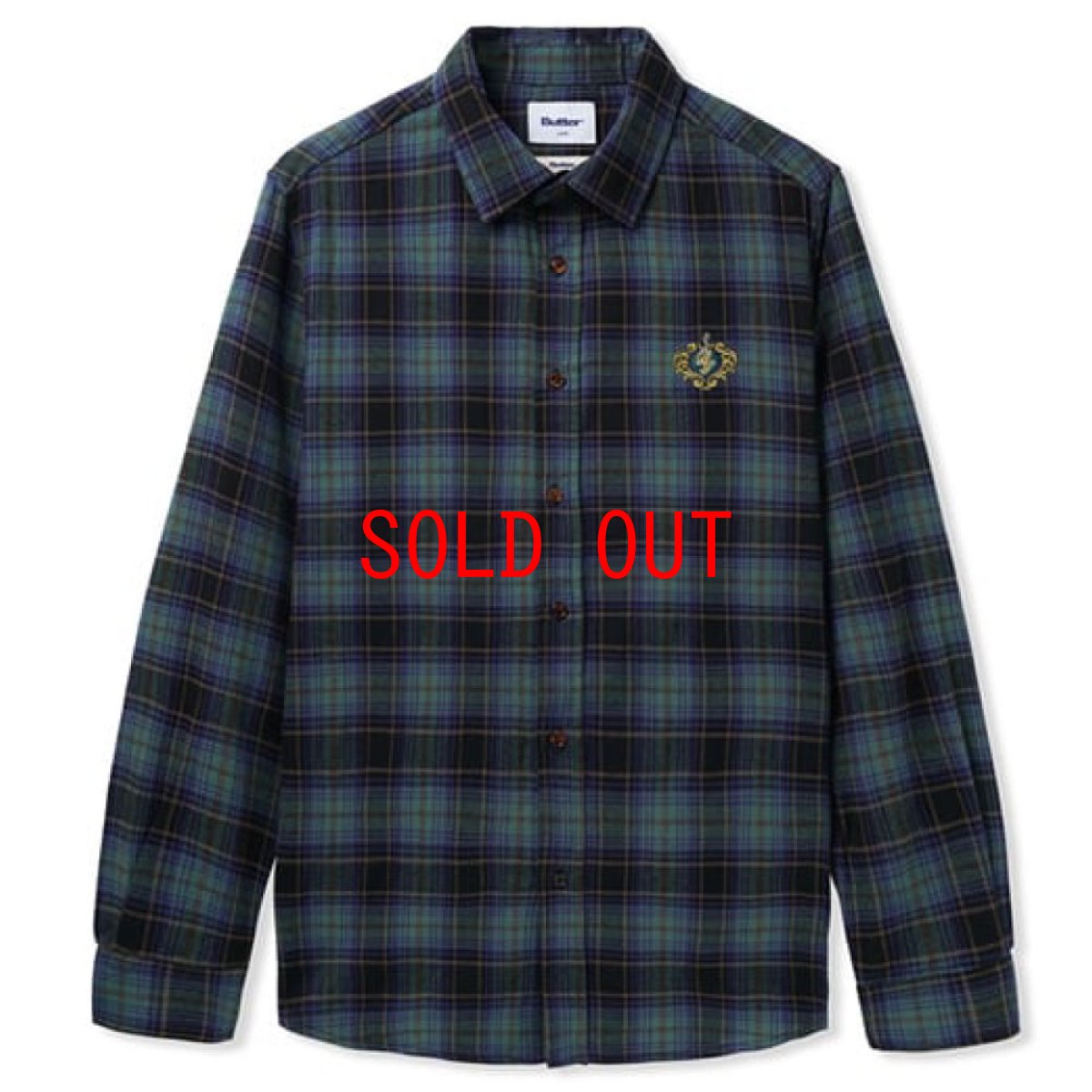 画像2: Campbell Check shirt Morgan Campbel プレイド チェック シャツ コットンネル Navy  (2)