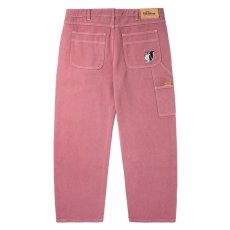 画像3: Overdye Denim Pants embroidery Pants セレクター カラー デニム 刺繍 バギー ペインター パンツ Washed Clay (3)