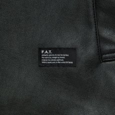 画像5: Snatch Leather Coach Jacket スナッチ フェイク レザー コーチ カーコート ジャケット Black  (5)