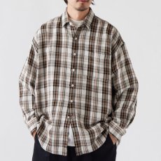 画像3: Gigannel L/S Flannel Shirt チェック ネル BIG シルエット シャツ 長袖 (3)