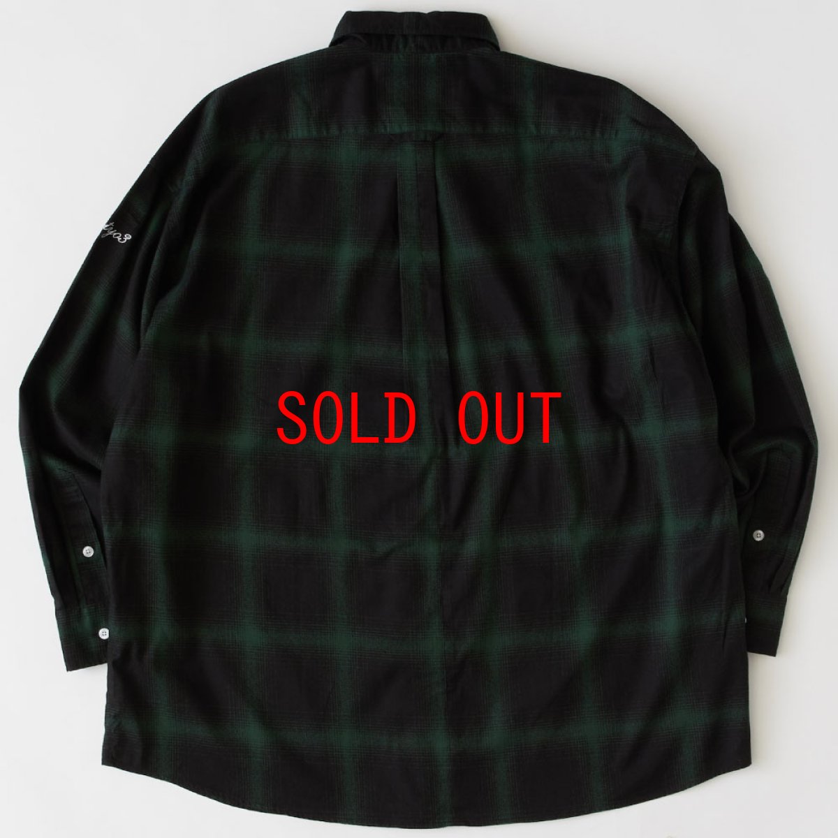 画像3: Gigadation L/S Flannel Shirt オンブレ チェック ネル BIG シルエット シャツ 長袖 (3)