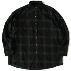 画像2: Gigadation L/S Flannel Shirt オンブレ チェック ネル BIG シルエット シャツ 長袖 (2)
