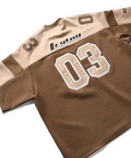 画像8: Flame Logo Football Jersey フットボール ジャージー Brown (8)