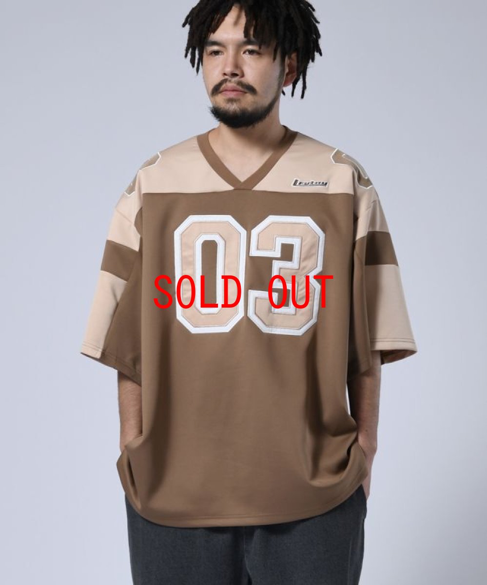 画像7: Flame Logo Football Jersey フットボール ジャージー Brown (7)