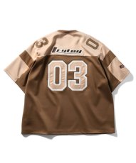 画像2: Flame Logo Football Jersey フットボール ジャージー Brown (2)