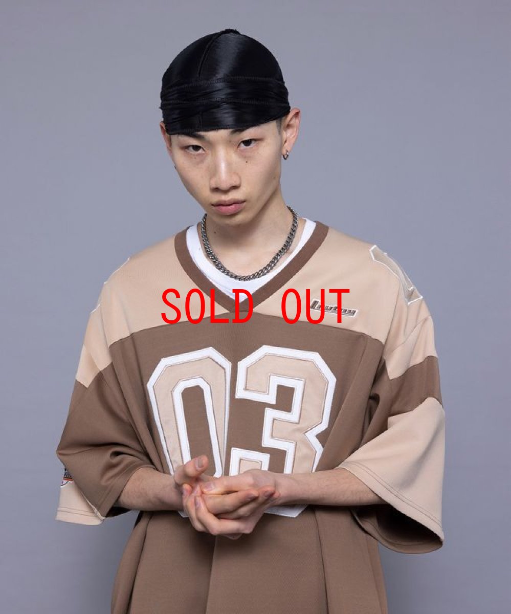 画像3: Flame Logo Football Jersey フットボール ジャージー Brown (3)