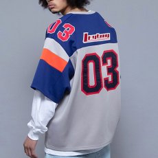 画像7: Flame Logo Football Jersey フットボール ジャージー Gray (7)