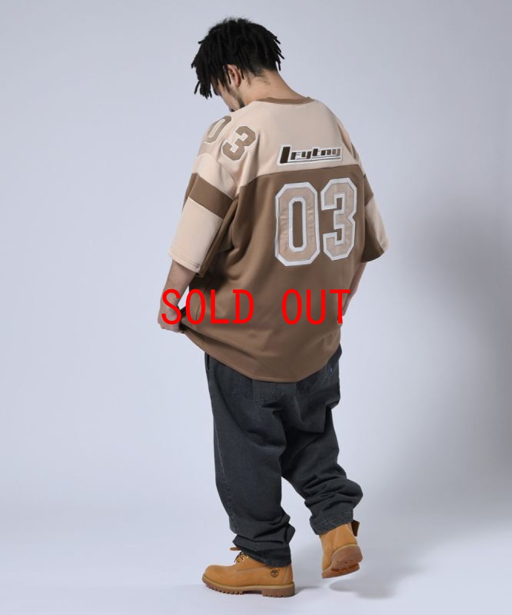 画像10: Flame Logo Football Jersey フットボール ジャージー Brown (10)