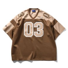 画像1: Flame Logo Football Jersey フットボール ジャージー Brown (1)