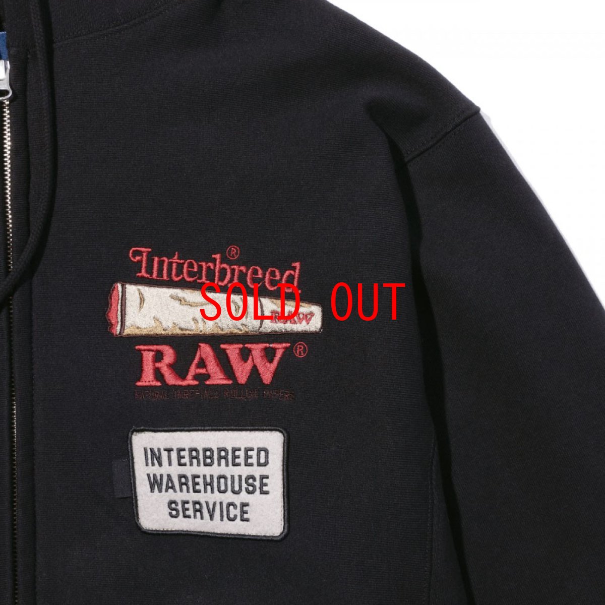画像6: x Raw Warehouse Zip Sweat Hoodie ロウ ジップ スウェット フーディー パーカー (6)