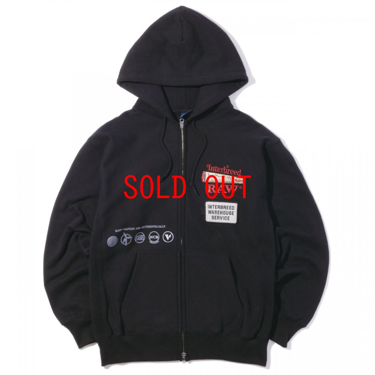 画像1: x Raw Warehouse Zip Sweat Hoodie ロウ ジップ スウェット フーディー パーカー (1)