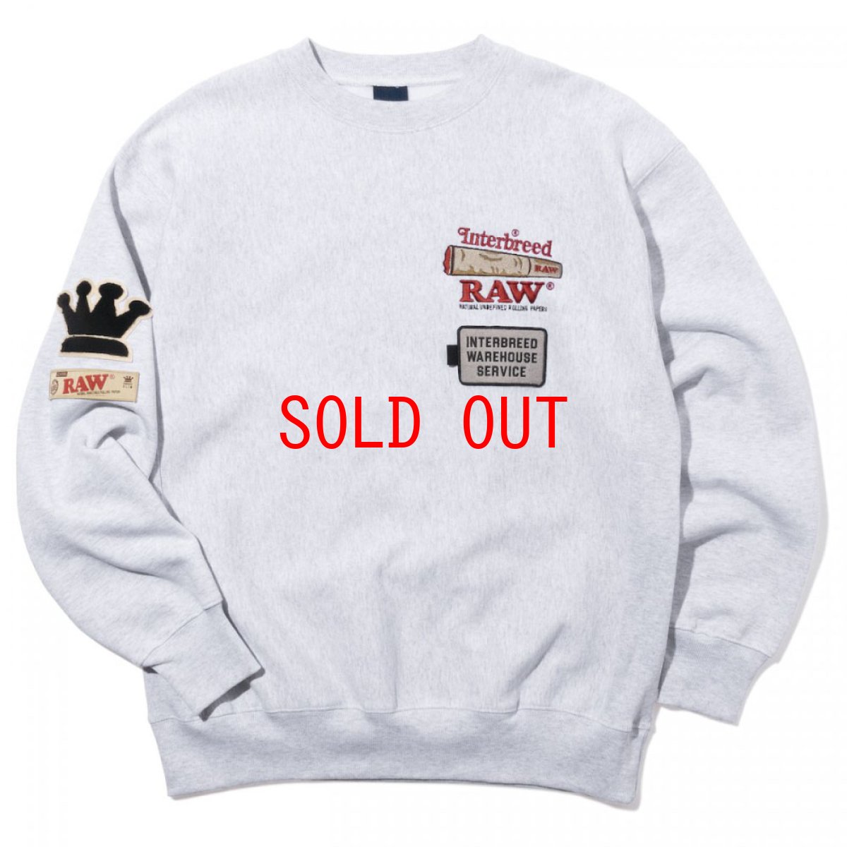 画像1: x Raw Warehouse Crewneck Sweat ロウ クルーネック スウェット (1)