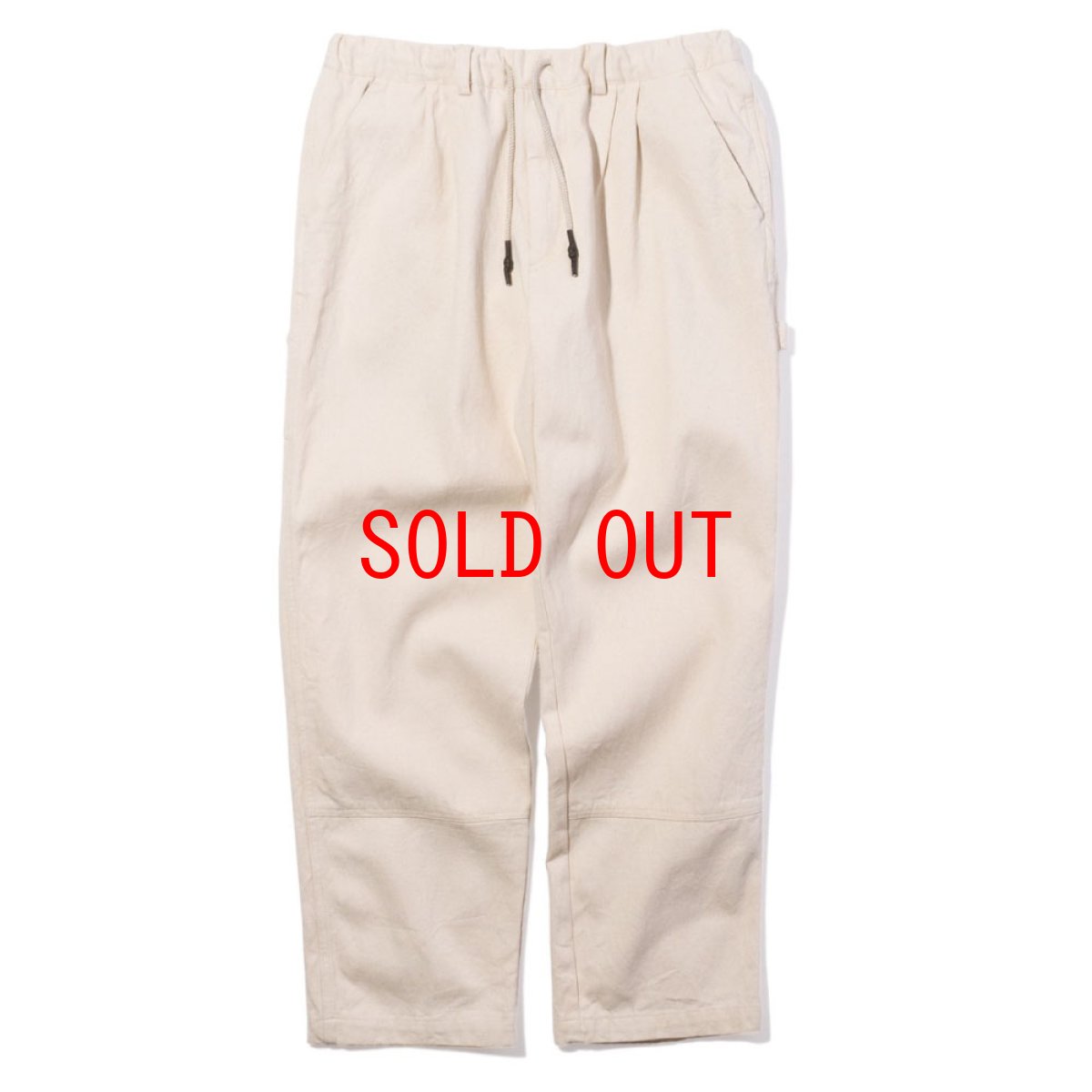 画像2: Easy Fit Carpenter Pants Trouser イージー カーペンター パンツ タック パンツ Ivory (2)