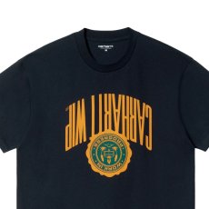 画像4: Upside Down S/S Tee ルーズフィット 半袖 Tシャツ オーガニック コットン Dark Navy (4)