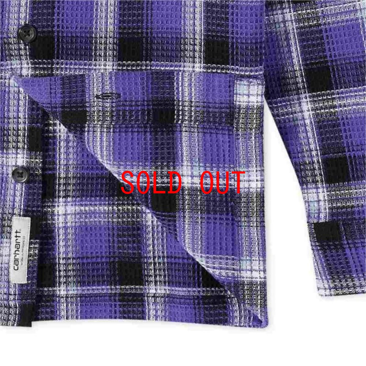 画像5: Hepner Check L/S Shirt 長袖 ワッフル チェック シャツ Hepner Ch Razzmic Purpl (5)