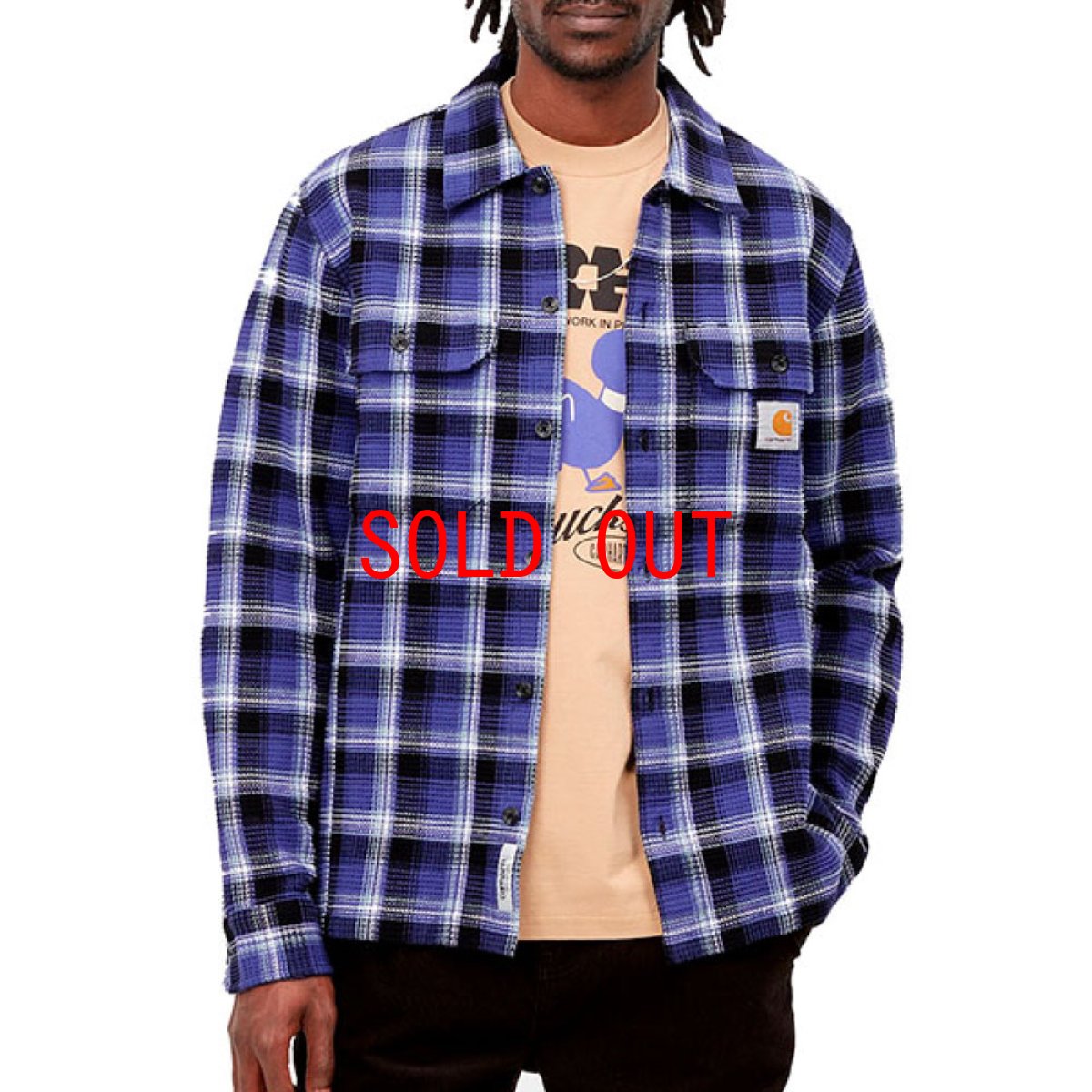 画像7: Hepner Check L/S Shirt 長袖 ワッフル チェック シャツ Hepner Ch Razzmic Purpl (7)