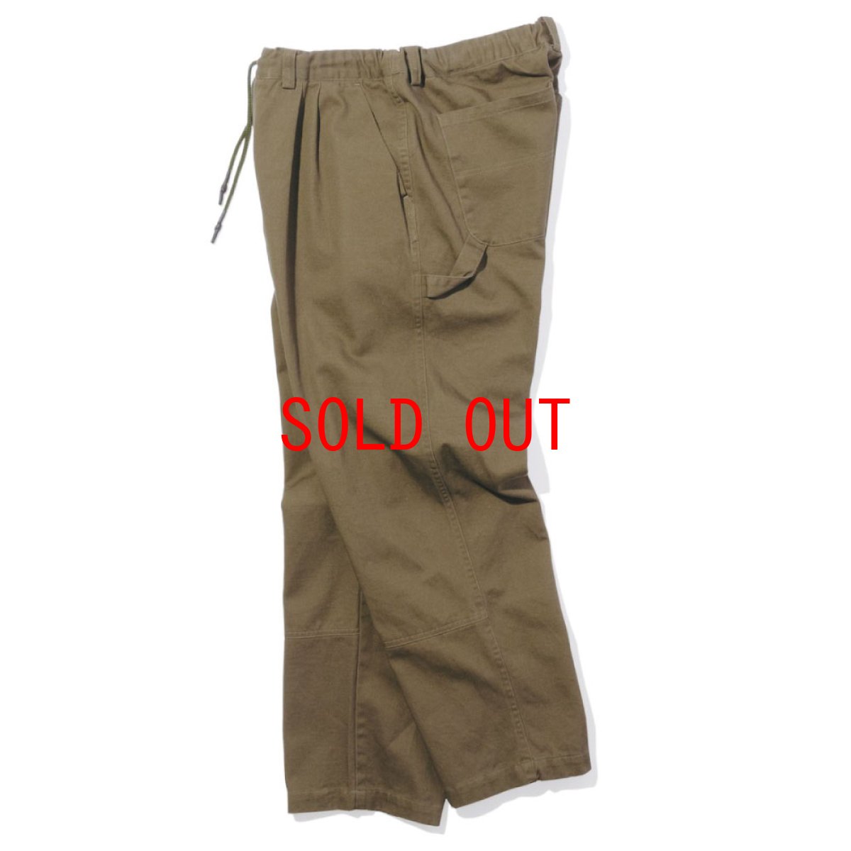 画像3: Easy Fit Carpenter Pants Trouser イージー カーペンター パンツ タック パンツ Olive (3)