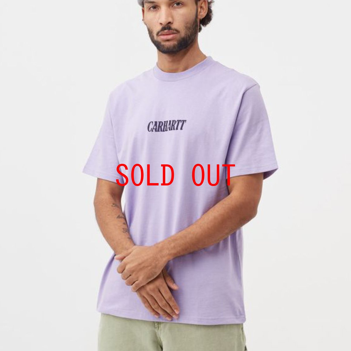 画像1: Multi Star Script S/S Tee 半袖 Tシャツ オーガニック コットン Soft Lavenders (1)