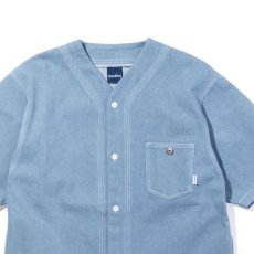 画像2: Summer Game Denim Shirt デニム ベースボール シャツ (2)