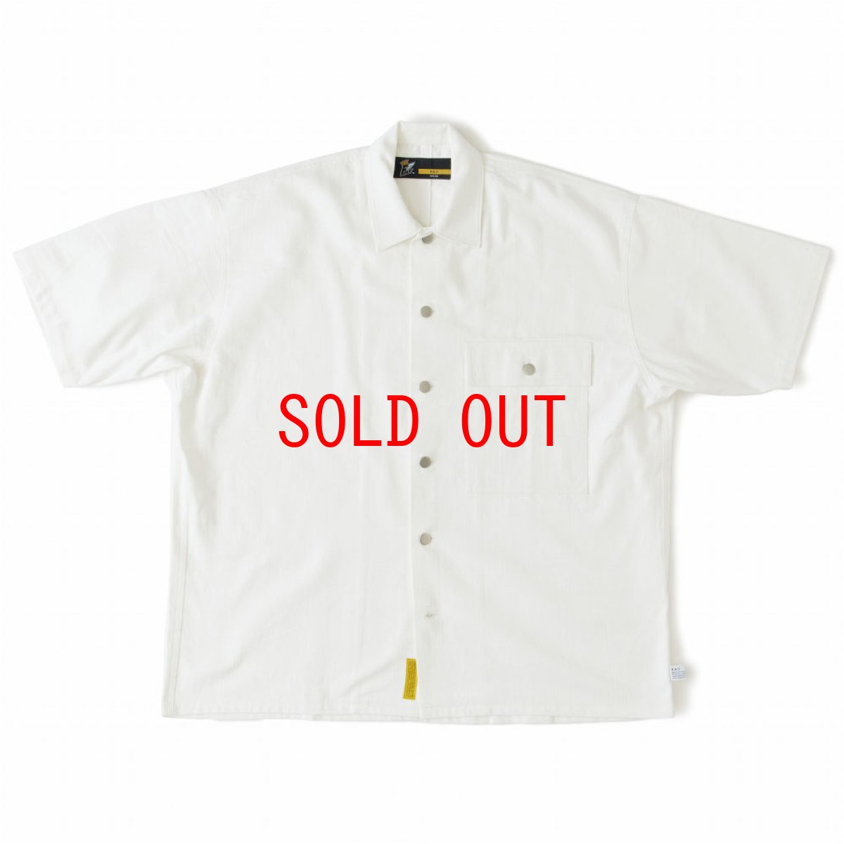 画像2: Foundation S/S Work Shirt 半袖 ワーク シャツ White (2)