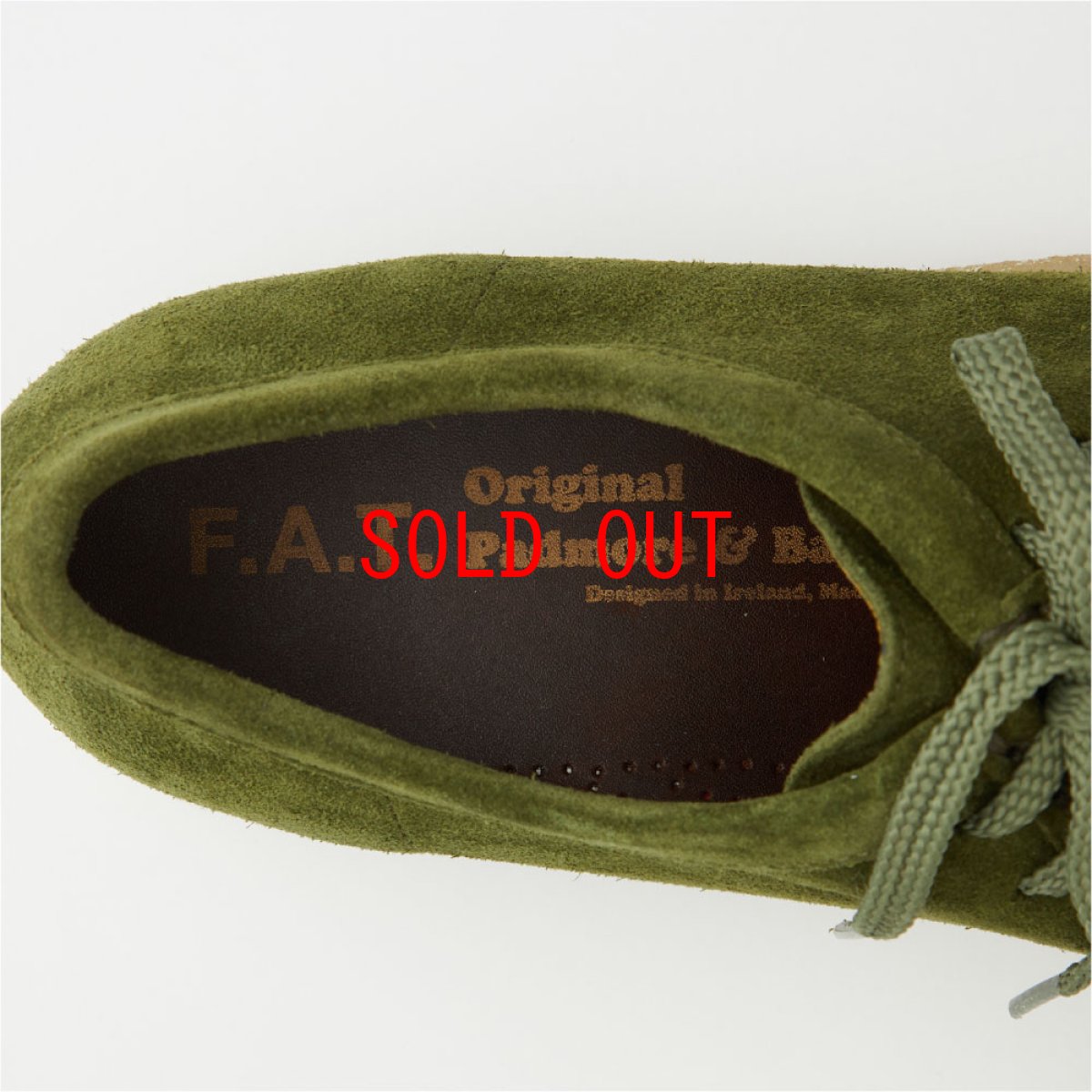 画像3: × Padmore&Barnes Wiley P204 パドモア&バーンズ スエード シューズ Green (3)