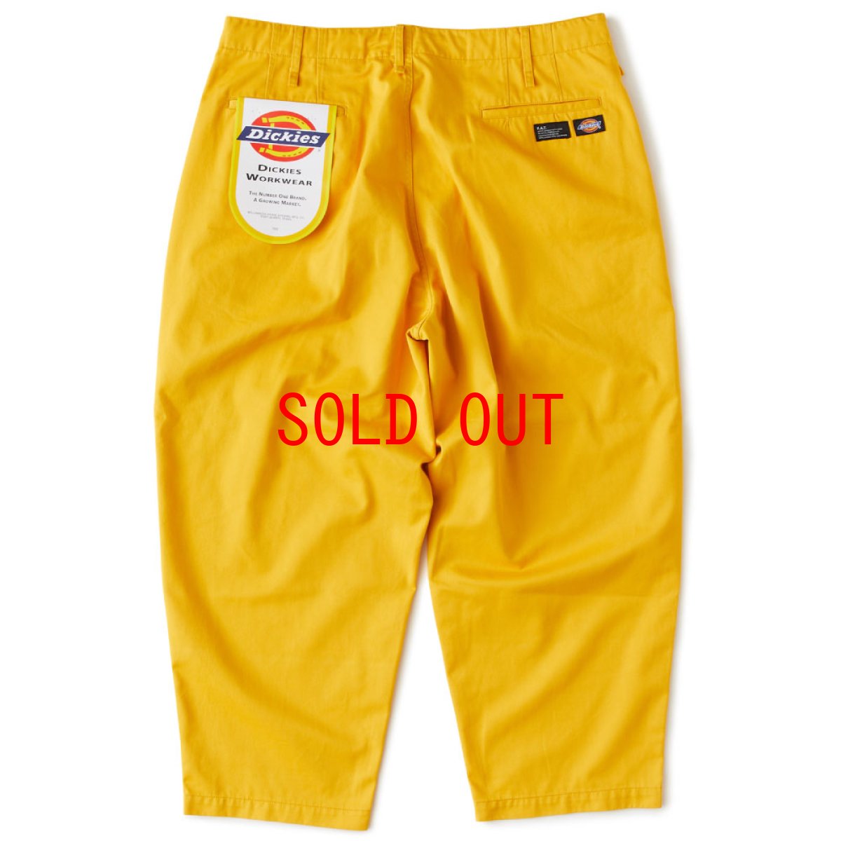 画像3: × Dickies Biggies Wide Chino Pants ディッキーズ ワイド チノ パンツ Yellow (3)