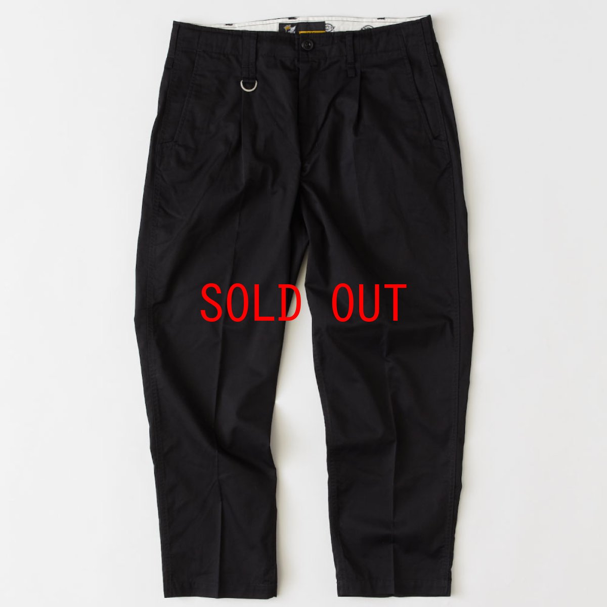 画像2: × Dickies Slackies Chino Pants ディッキーズ センタープレス チノ パンツ Black (2)