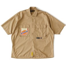 画像2: × Dickies Workish S/S Work Shirt ディッキーズ ミリタリー ワーク 半袖 シャツ Beige (2)