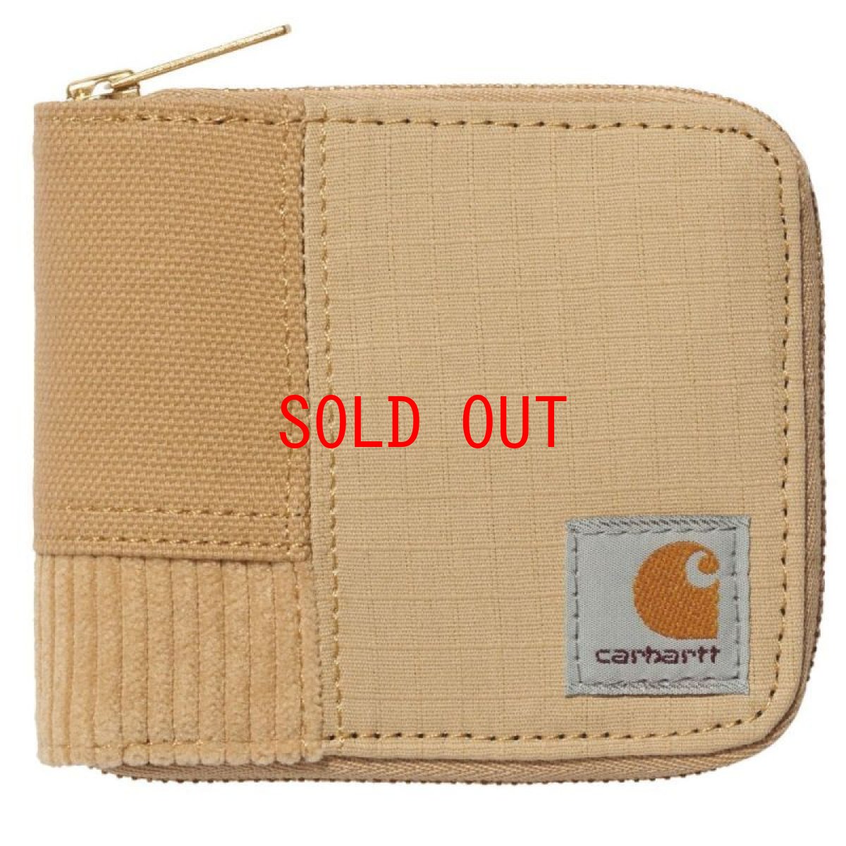 画像2: Medley ZIP Wallet コーデュロイ メドレー ジップ ウォレット Dusty H Brown (2)