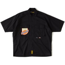 画像2: × Dickies Workish S/S Work Shirt ディッキーズ ミリタリー ワーク 半袖 シャツ Black (2)