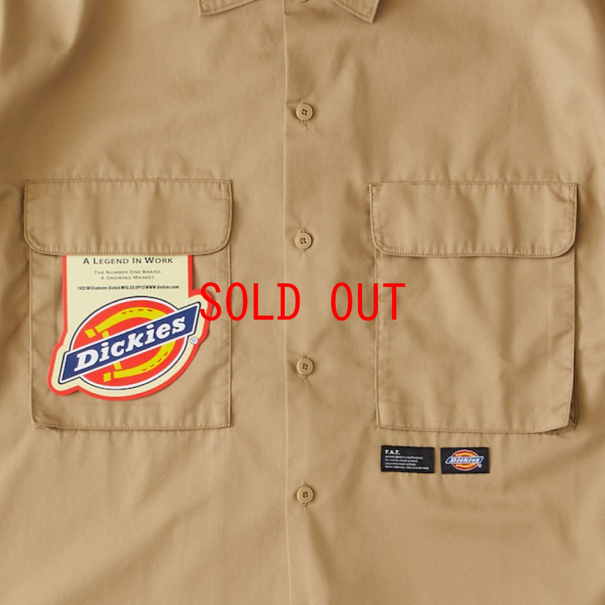 画像7: × Dickies Workish S/S Work Shirt ディッキーズ ミリタリー ワーク 半袖 シャツ Beige (7)