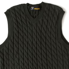 画像5: Cablest V-Neck Vest Vネック ケーブル ベスト Green (5)