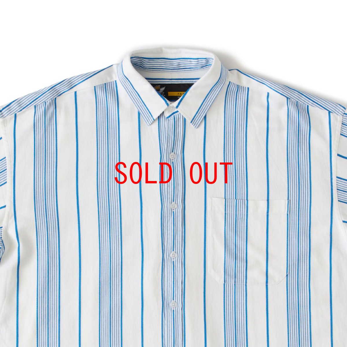 画像3: Gigaline S/S Stripe Shirt 半袖 ストライプ シャツ (3)