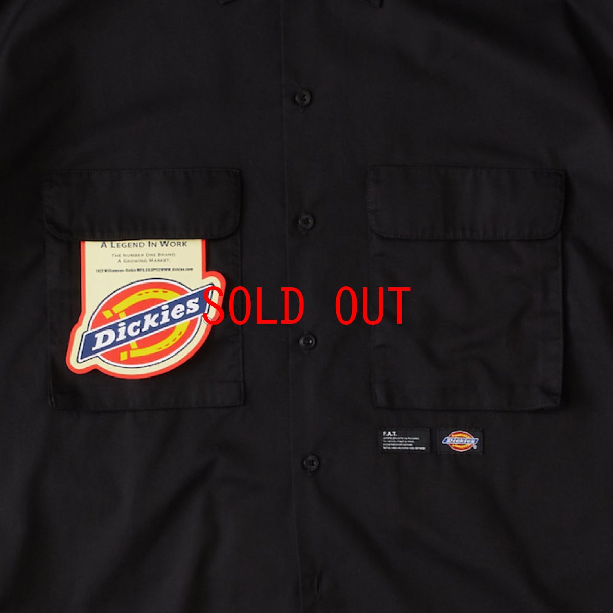 画像5: × Dickies Workish S/S Work Shirt ディッキーズ ミリタリー ワーク 半袖 シャツ Black (5)