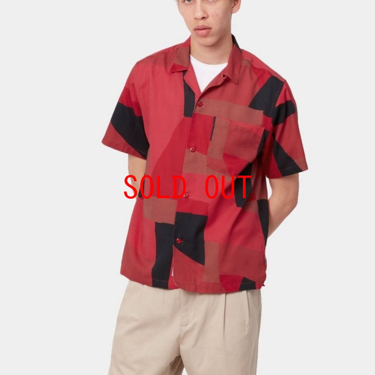 画像8: Geo S/S Shirt 半袖 ジオ サテン リゾート オープン カラーシャツ Cornel (8)