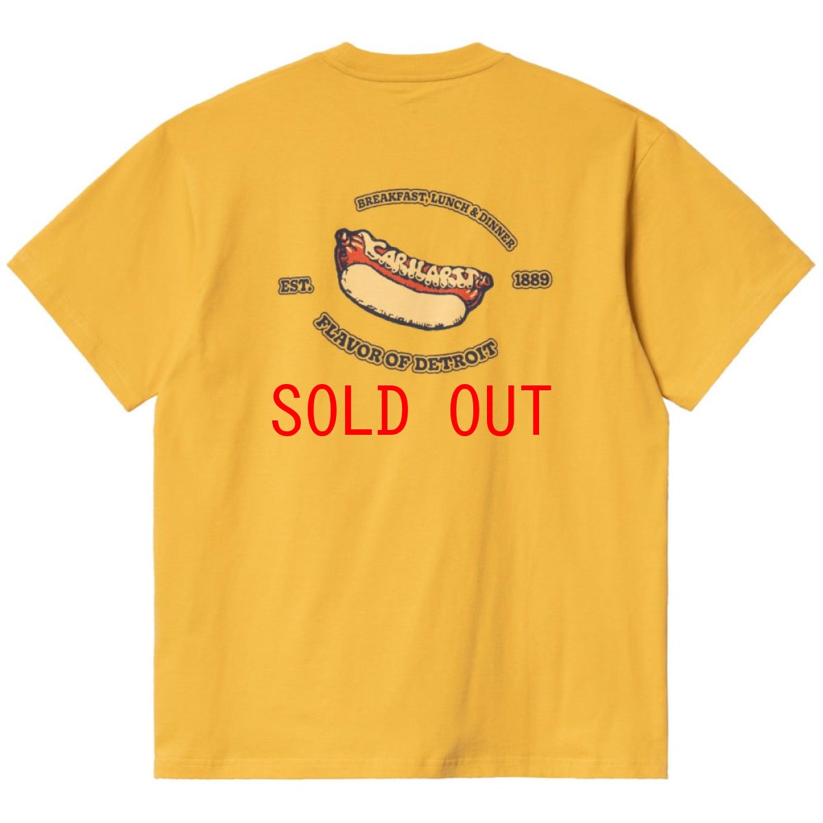 画像4: Flavor S/S Tee レルーズ フィット オーガニック 半袖 Tシャツ Popsicle Yellow (4)