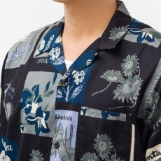 画像8: Verdant S/S Shirt 半袖 バーダント サテン リゾート オープン カラーシャツ Black (8)