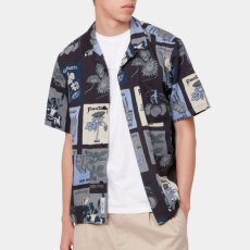 画像10: Verdant S/S Shirt 半袖 バーダント サテン リゾート オープン カラーシャツ Black (10)