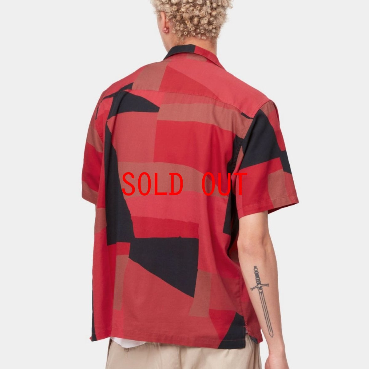 画像4: Geo S/S Shirt 半袖 ジオ サテン リゾート オープン カラーシャツ Cornel (4)