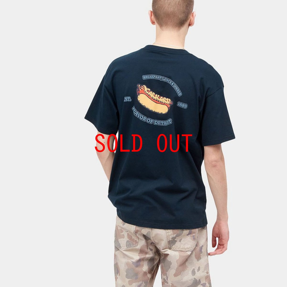 画像10: Flavor S/S Tee レルーズ フィット オーガニック 半袖 Tシャツ Black (10)