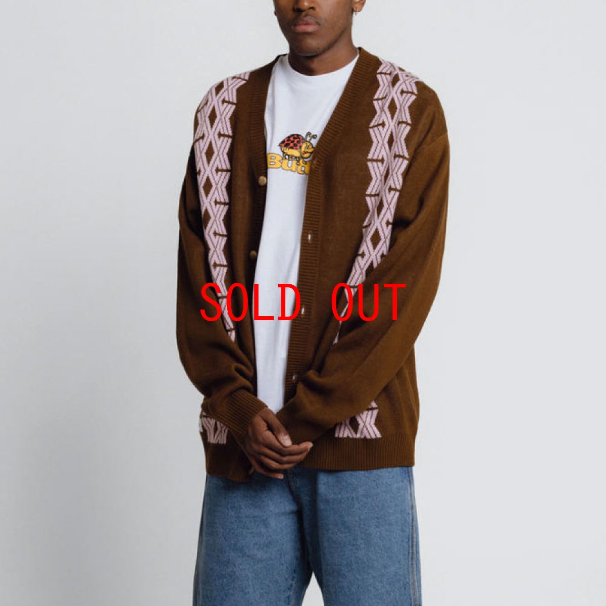 画像8: Club Knit Cardigan Sweater ニット カーディガン Chocolate Brown (8)