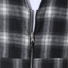 画像8: Shadow Plaid Reversible Vest チェック リバーシブル ベスト (8)